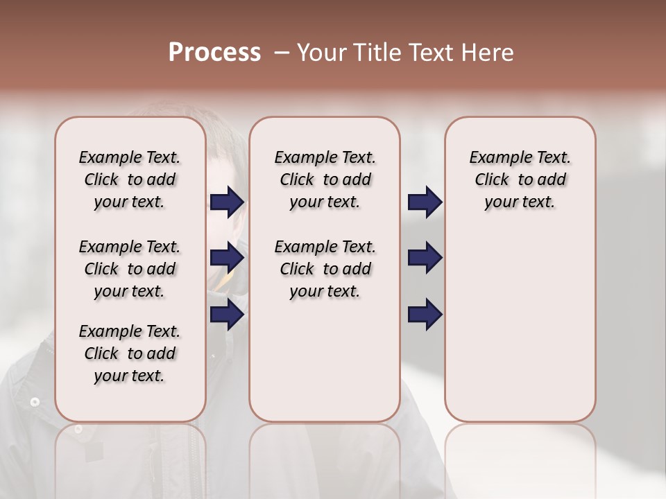 Guy In A Scarf PowerPoint Template
