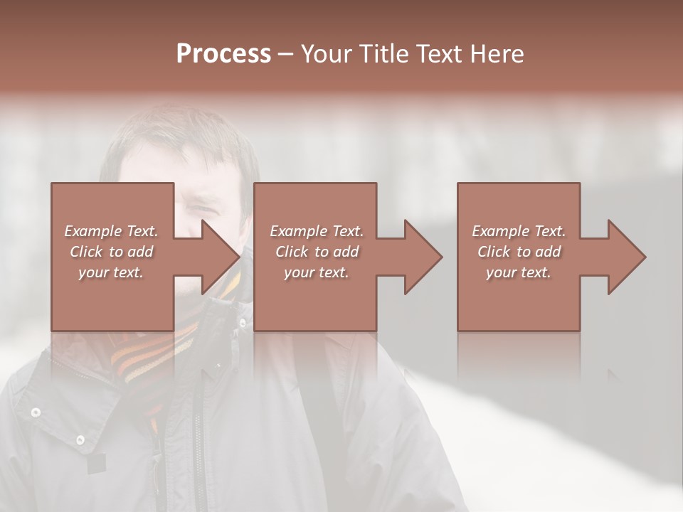 Guy In A Scarf PowerPoint Template
