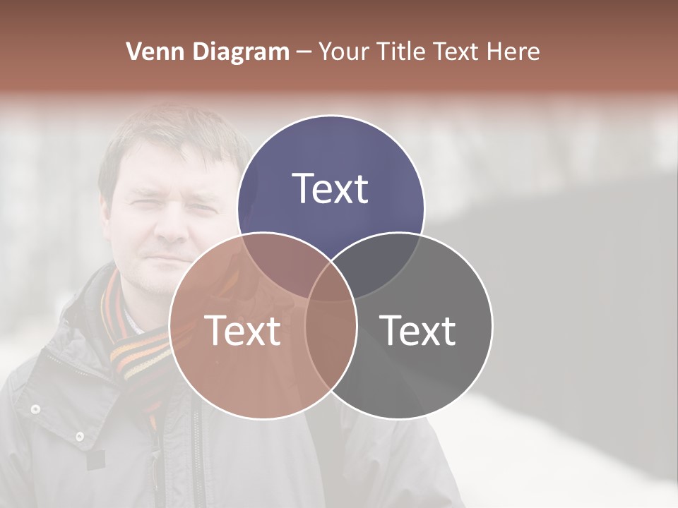 Guy In A Scarf PowerPoint Template