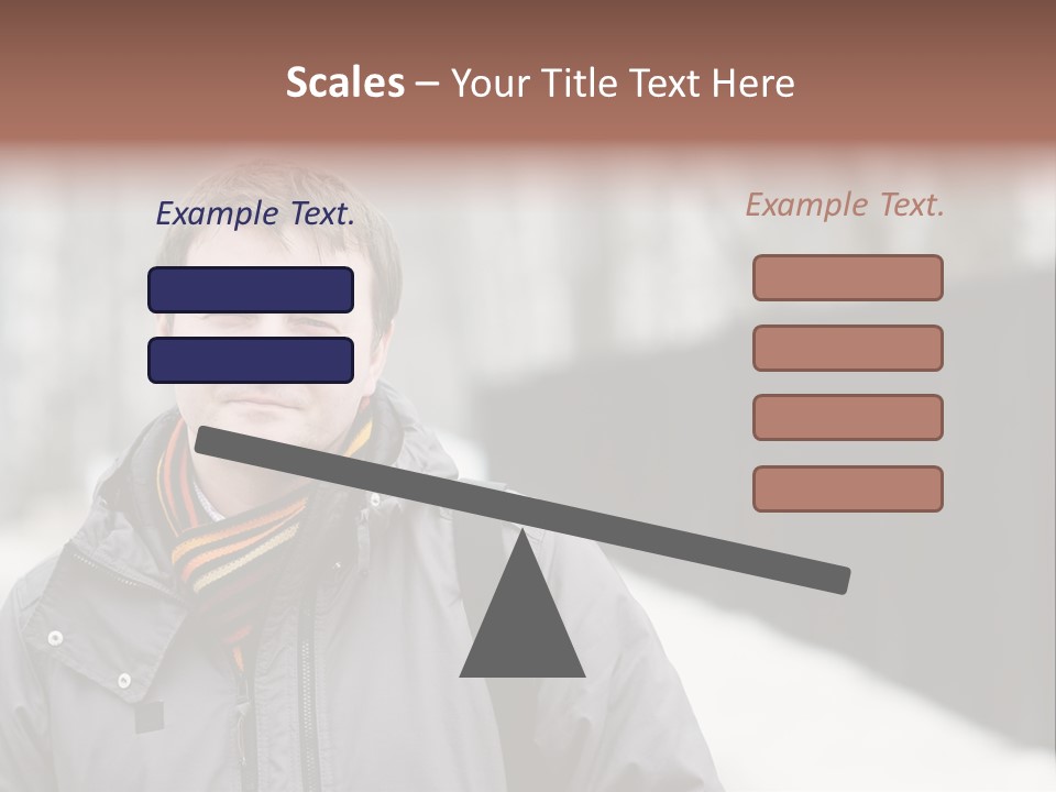 Guy In A Scarf PowerPoint Template