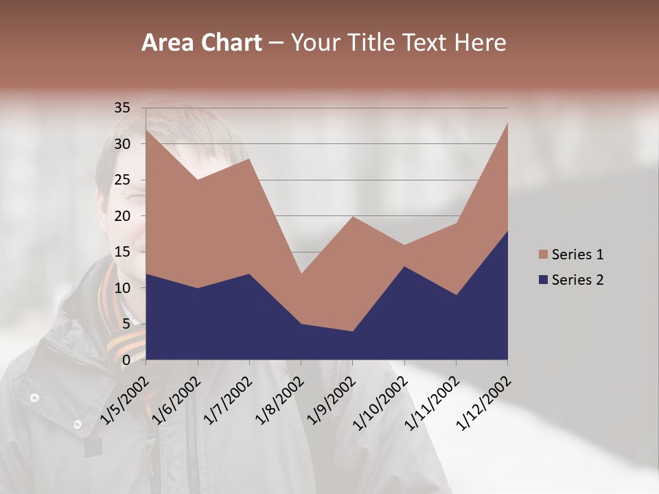 Guy In A Scarf PowerPoint Template