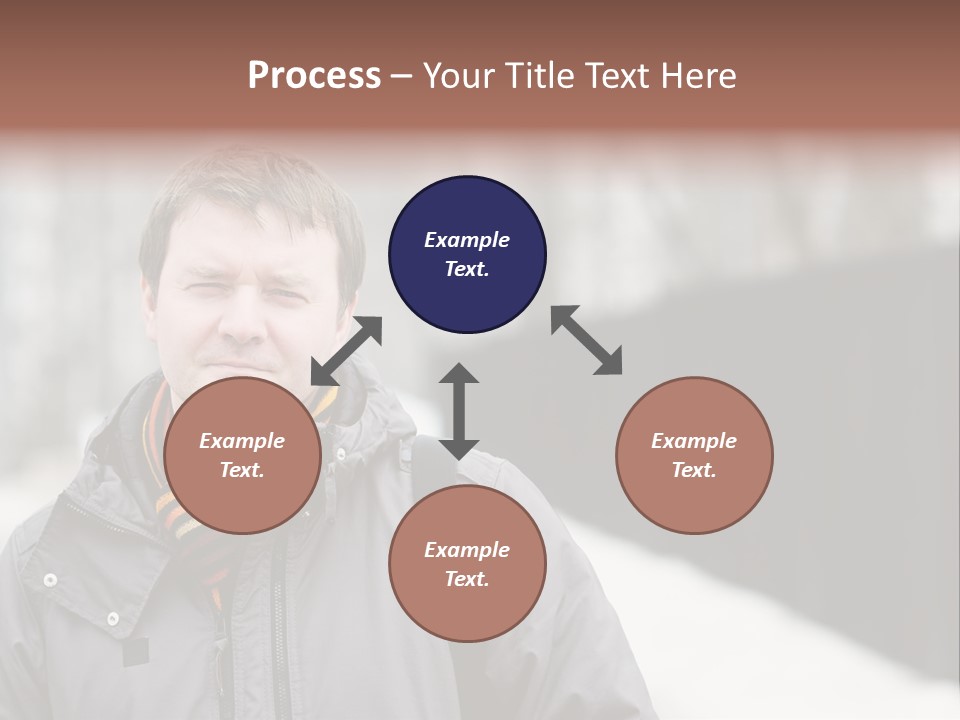 Guy In A Scarf PowerPoint Template