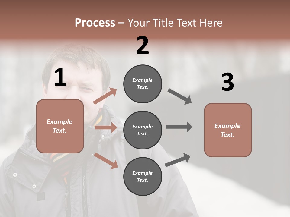 Guy In A Scarf PowerPoint Template