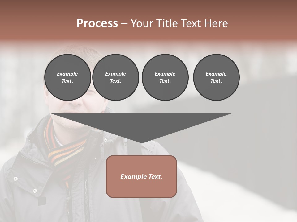 Guy In A Scarf PowerPoint Template