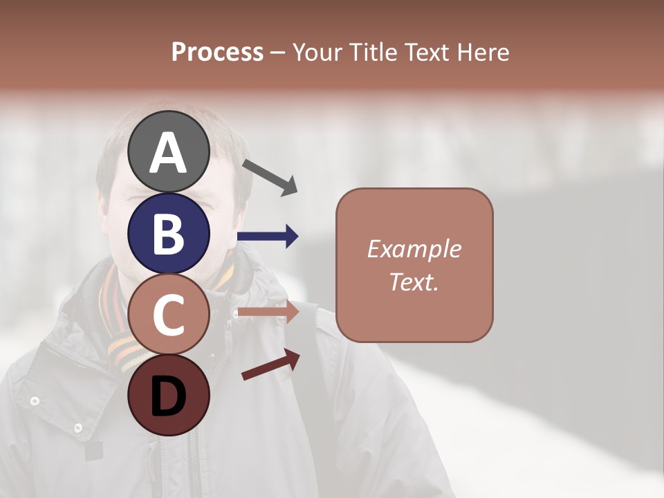 Guy In A Scarf PowerPoint Template