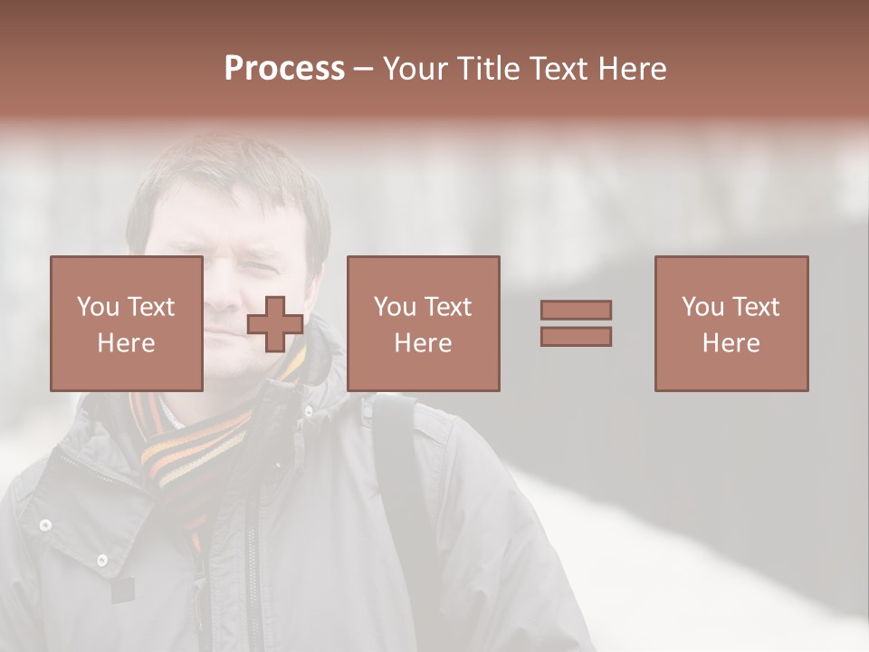 Guy In A Scarf PowerPoint Template
