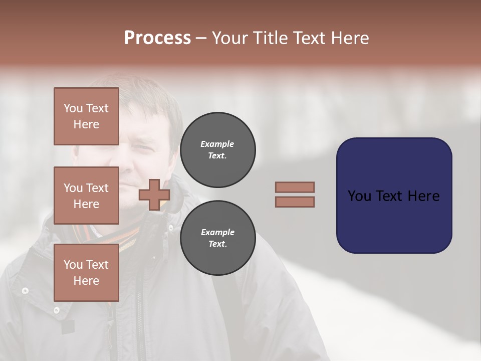 Guy In A Scarf PowerPoint Template
