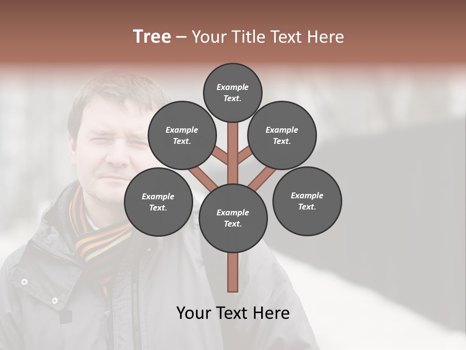 Guy In A Scarf PowerPoint Template