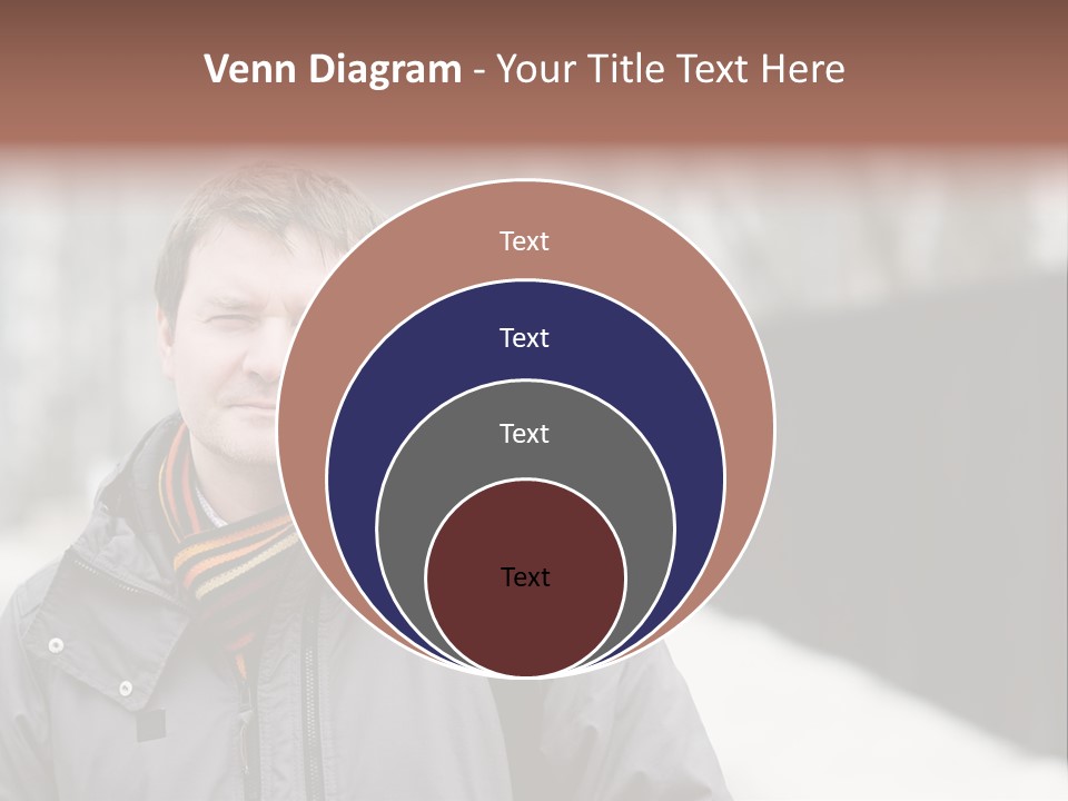 Guy In A Scarf PowerPoint Template