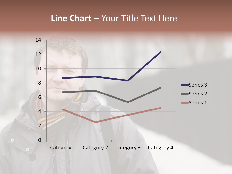 Guy In A Scarf PowerPoint Template