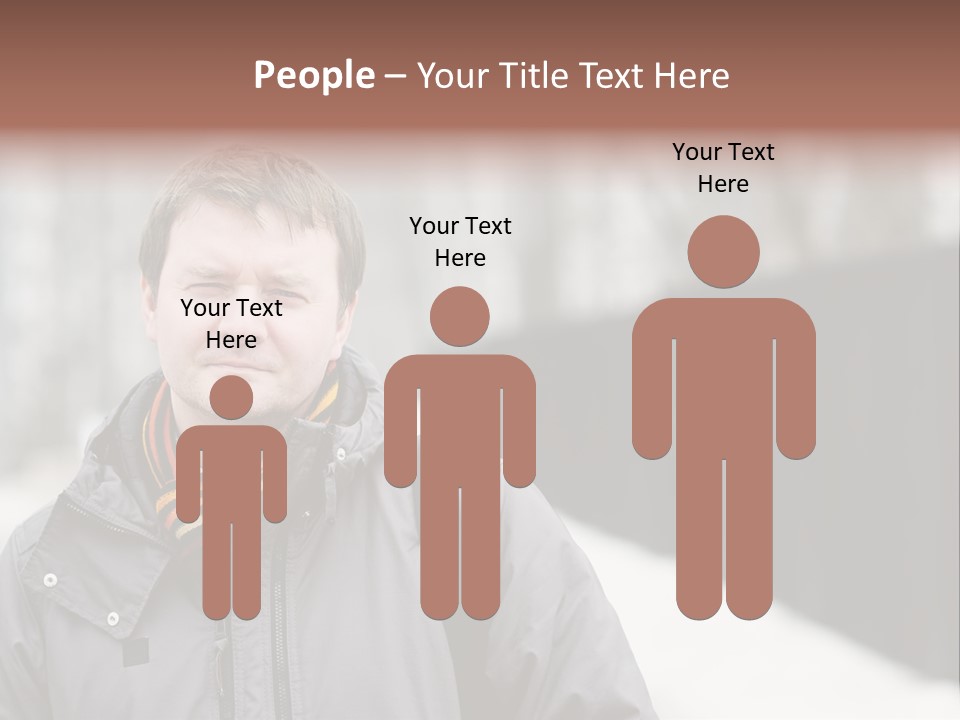 Guy In A Scarf PowerPoint Template