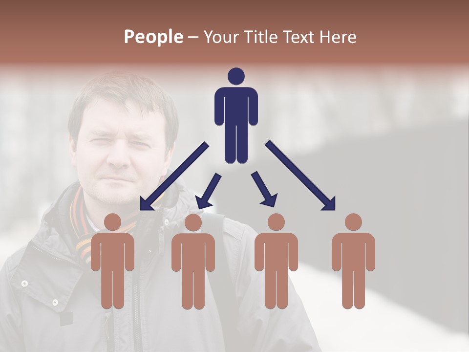 Guy In A Scarf PowerPoint Template