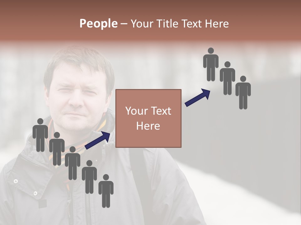Guy In A Scarf PowerPoint Template