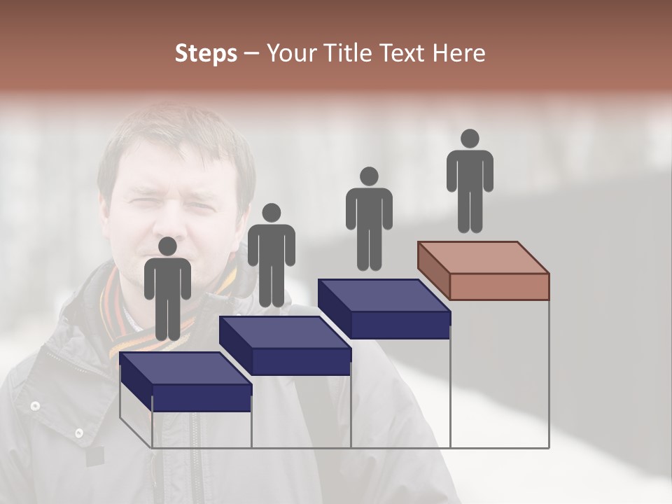 Guy In A Scarf PowerPoint Template