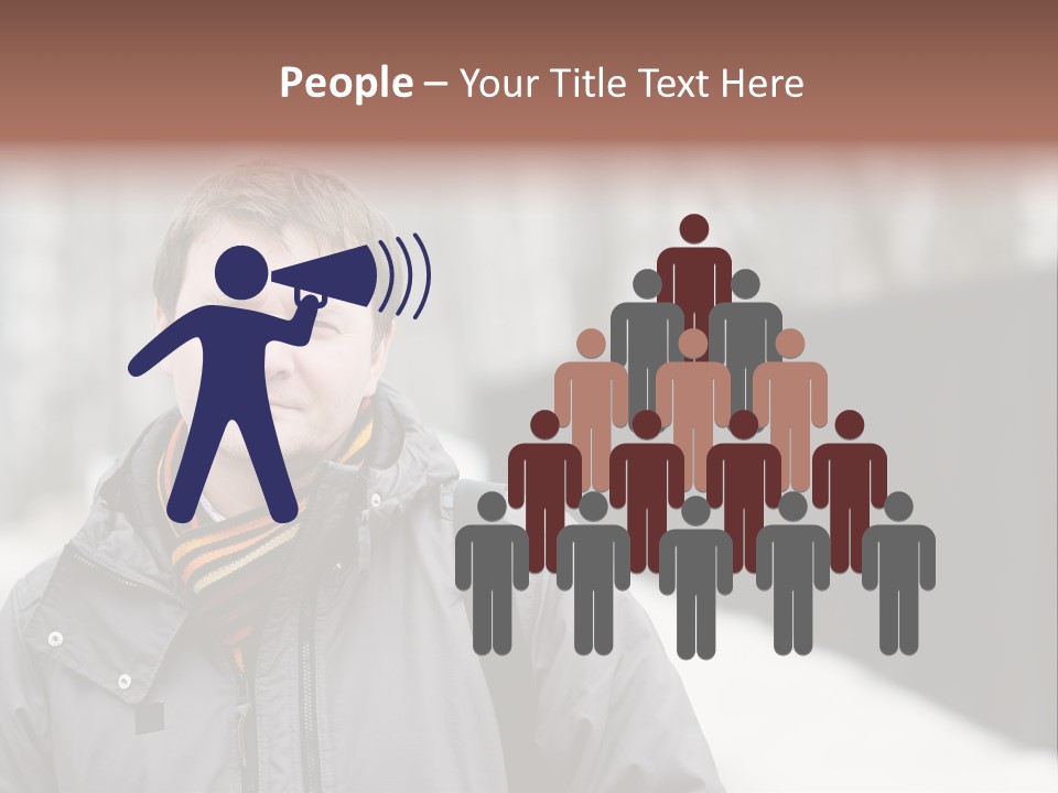 Guy In A Scarf PowerPoint Template