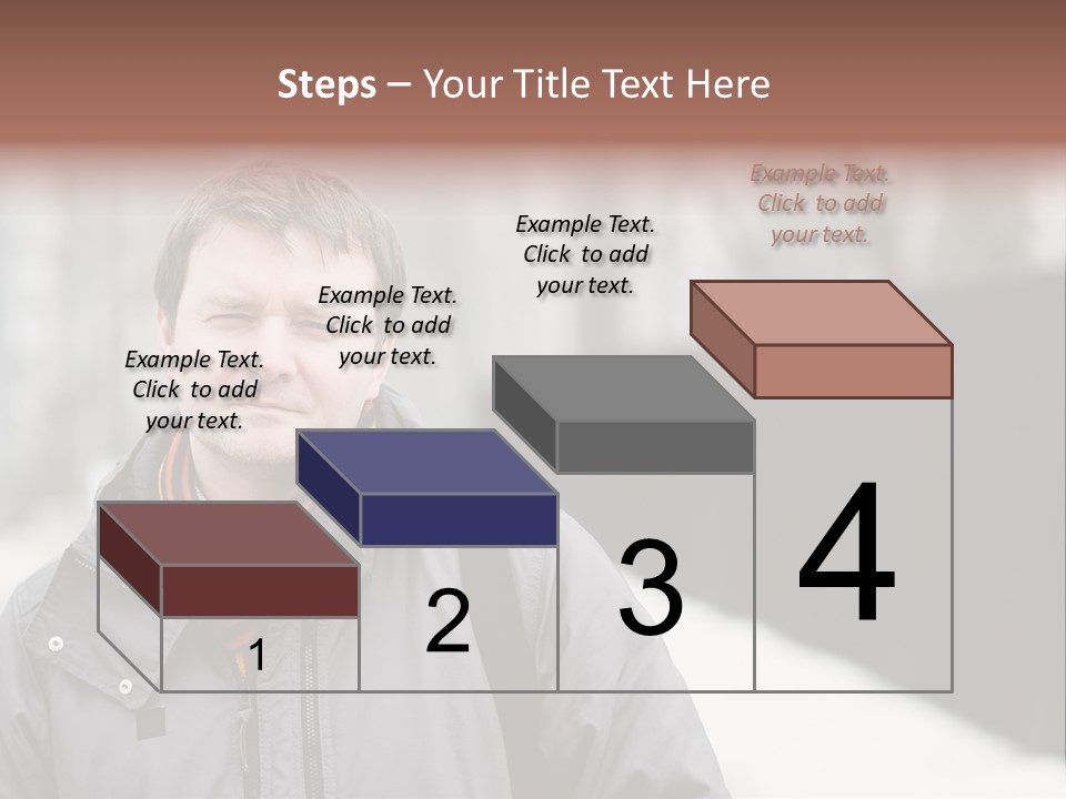 Guy In A Scarf PowerPoint Template