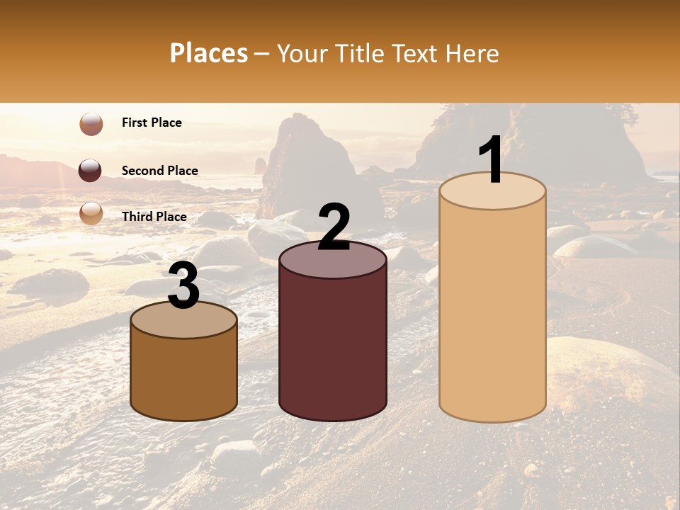 Stones On The Seashore PowerPoint Template