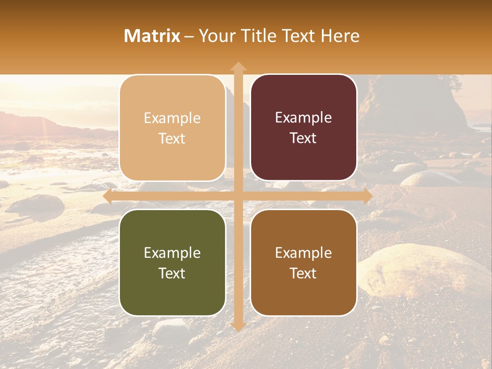 Stones On The Seashore PowerPoint Template