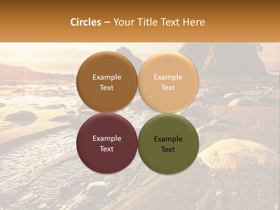 Stones On The Seashore PowerPoint Template