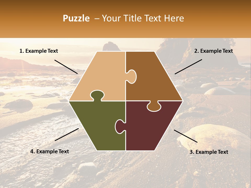 Stones On The Seashore PowerPoint Template