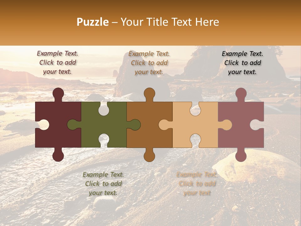 Stones On The Seashore PowerPoint Template