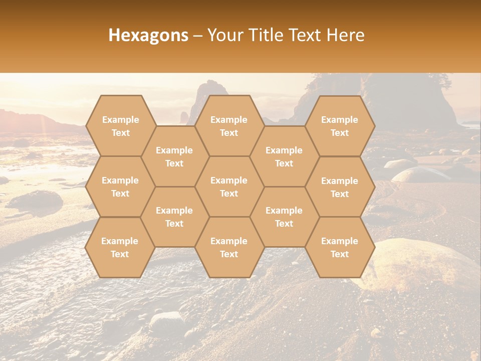 Stones On The Seashore PowerPoint Template