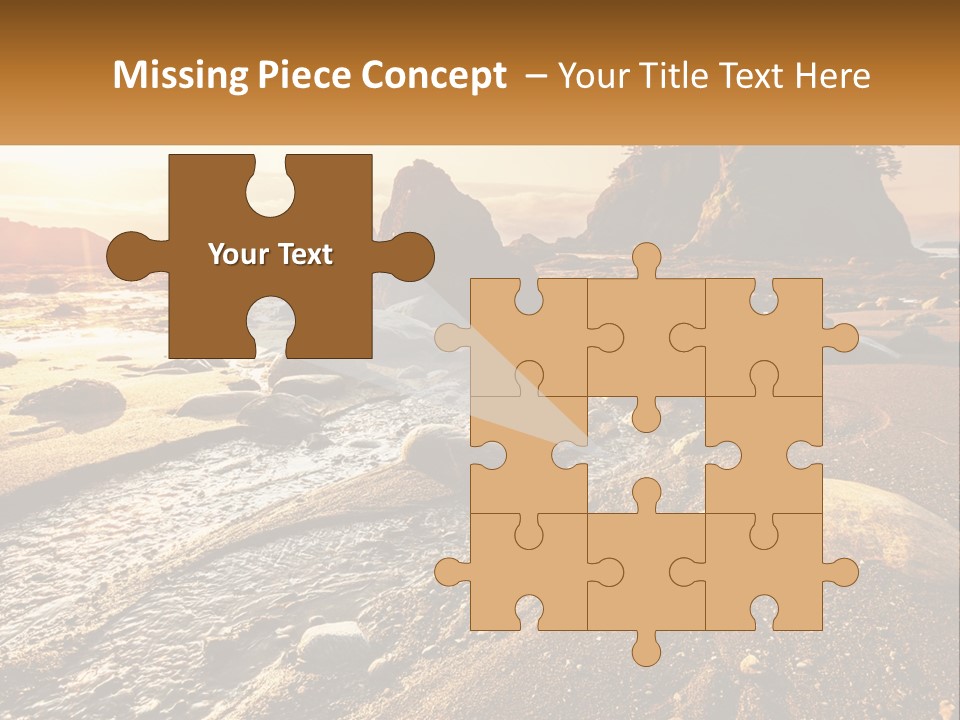 Stones On The Seashore PowerPoint Template