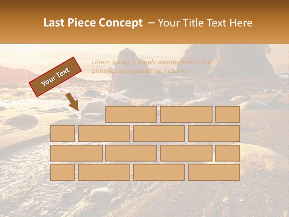 Stones On The Seashore PowerPoint Template