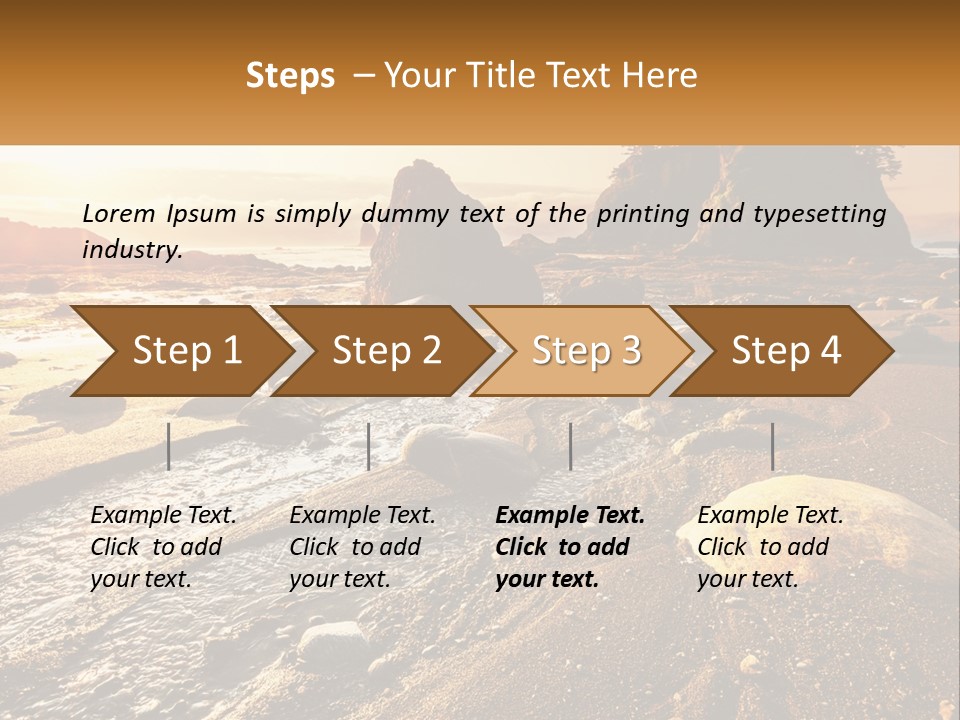Stones On The Seashore PowerPoint Template