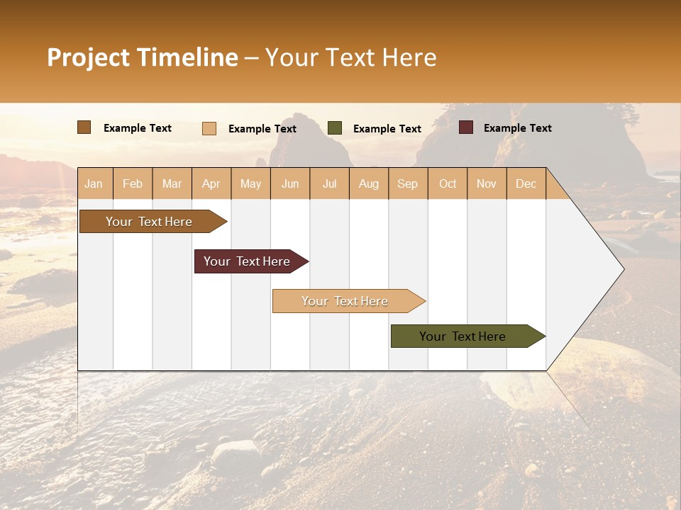 Stones On The Seashore PowerPoint Template