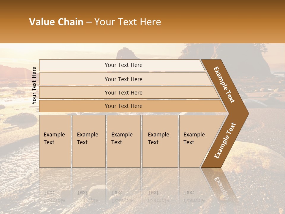 Stones On The Seashore PowerPoint Template