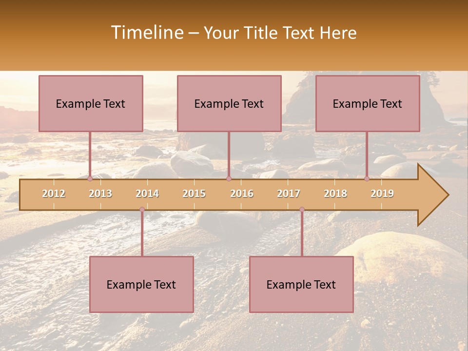 Stones On The Seashore PowerPoint Template