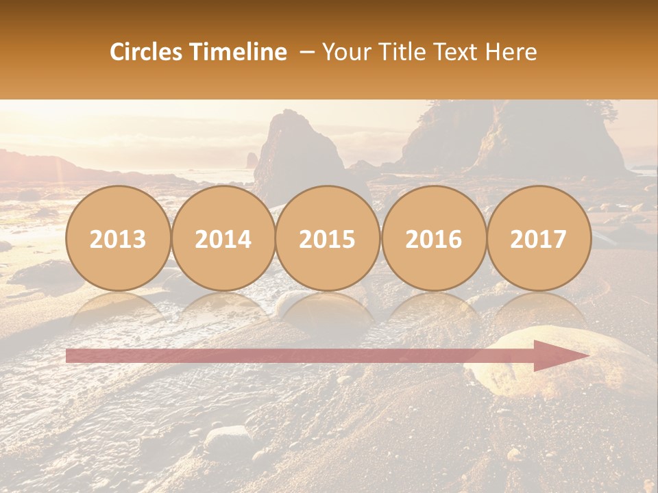 Stones On The Seashore PowerPoint Template