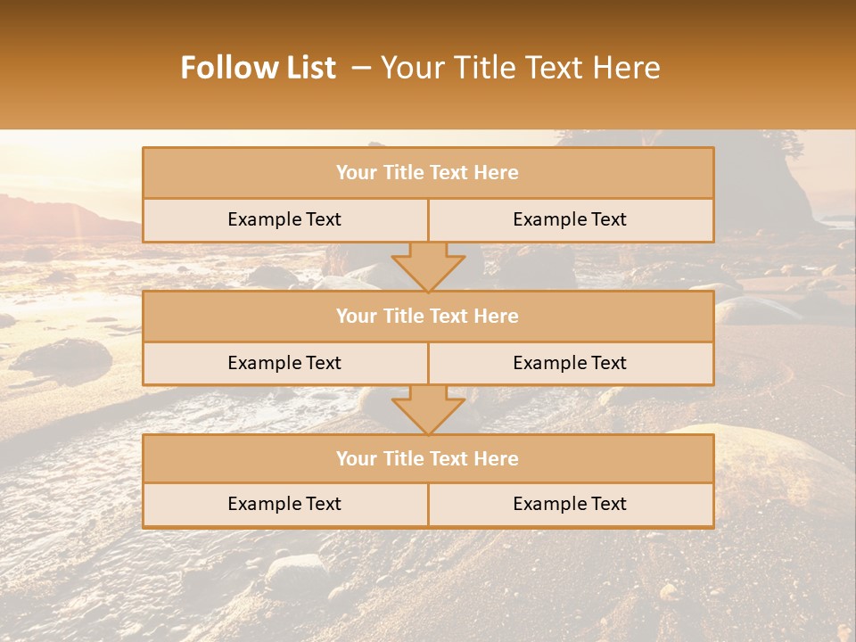 Stones On The Seashore PowerPoint Template