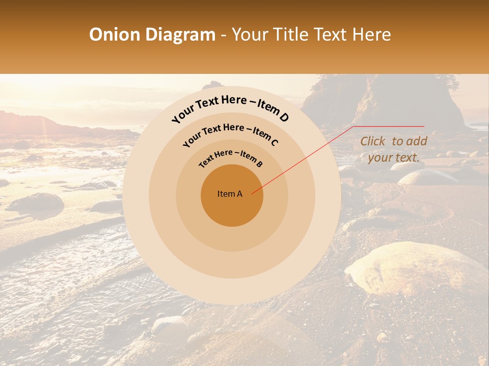 Stones On The Seashore PowerPoint Template