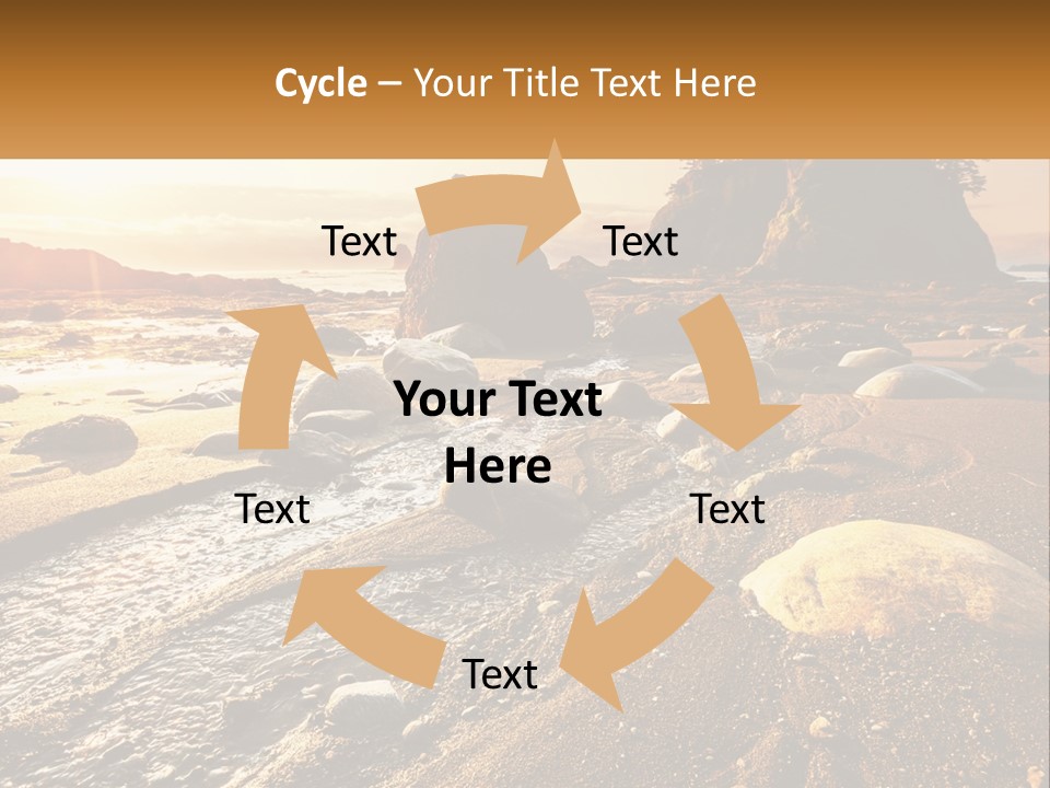 Stones On The Seashore PowerPoint Template