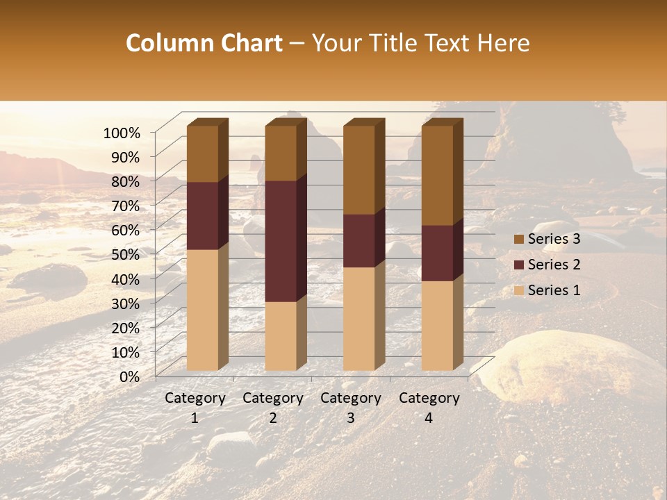 Stones On The Seashore PowerPoint Template