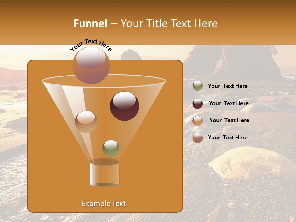 Stones On The Seashore PowerPoint Template