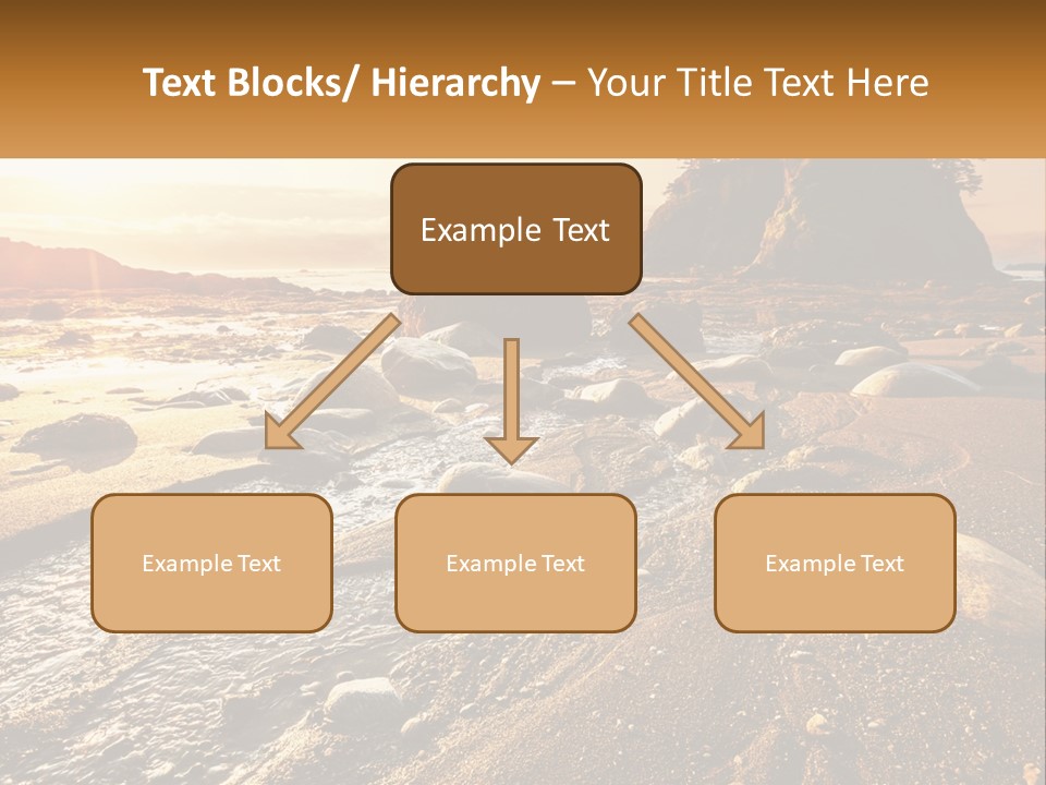 Stones On The Seashore PowerPoint Template