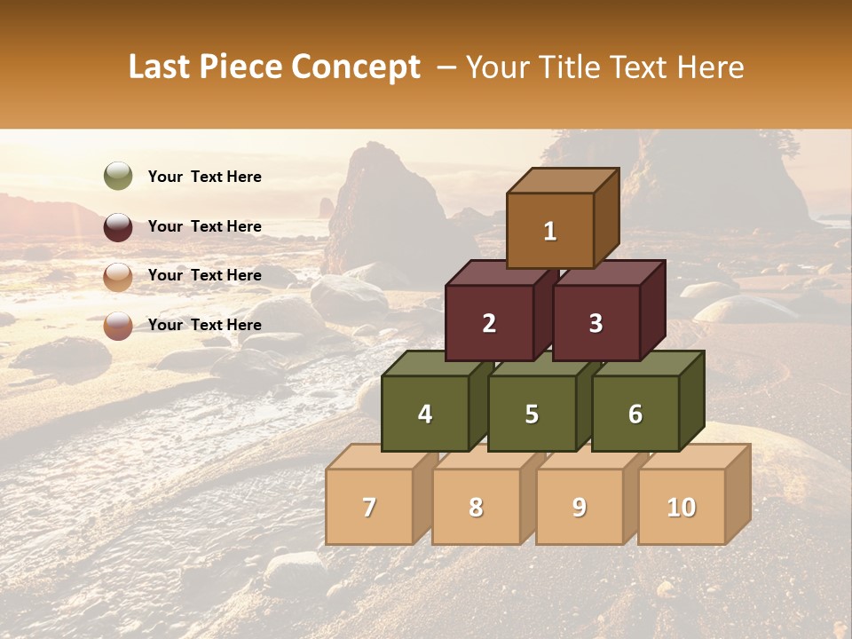 Stones On The Seashore PowerPoint Template