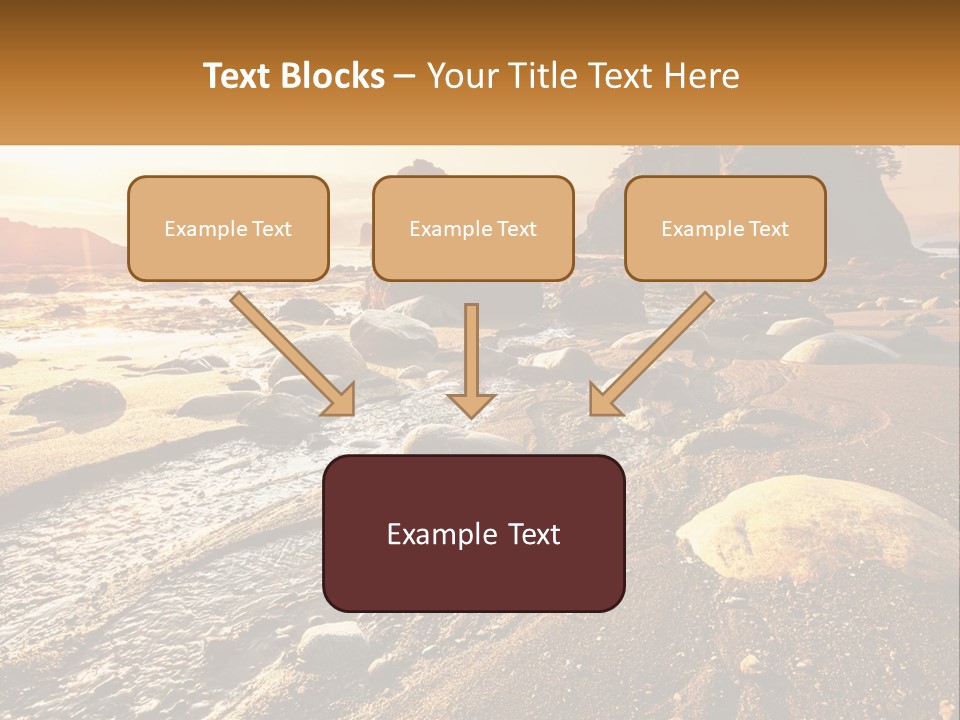 Stones On The Seashore PowerPoint Template