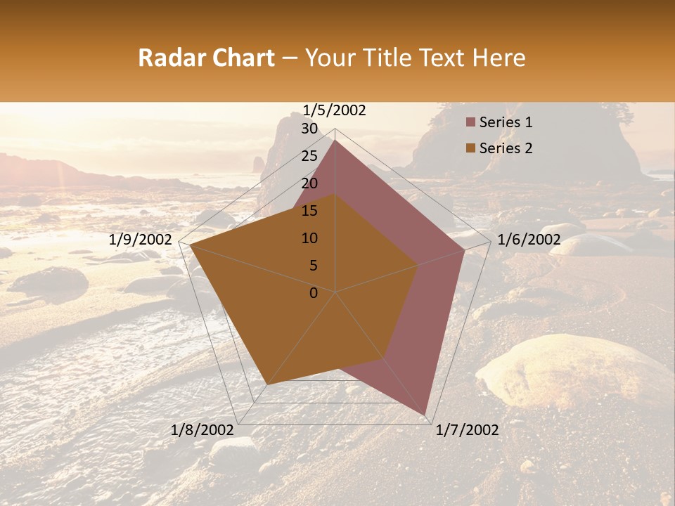 Stones On The Seashore PowerPoint Template