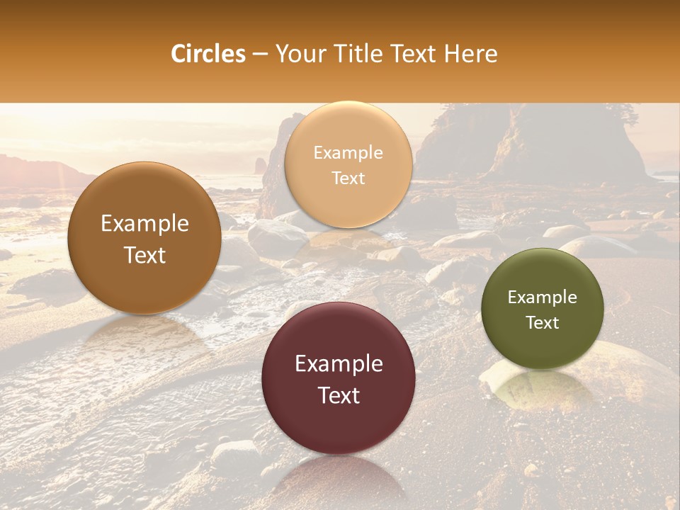 Stones On The Seashore PowerPoint Template