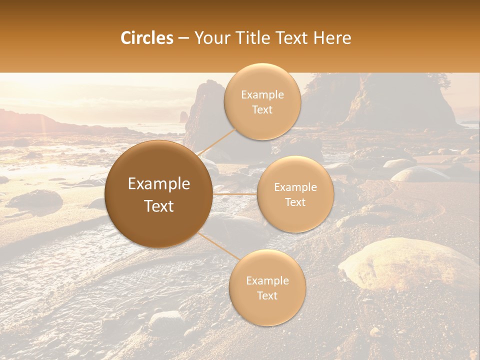 Stones On The Seashore PowerPoint Template