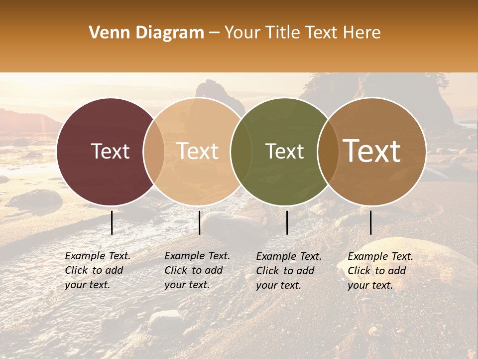 Stones On The Seashore PowerPoint Template