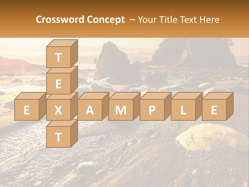 Stones On The Seashore PowerPoint Template