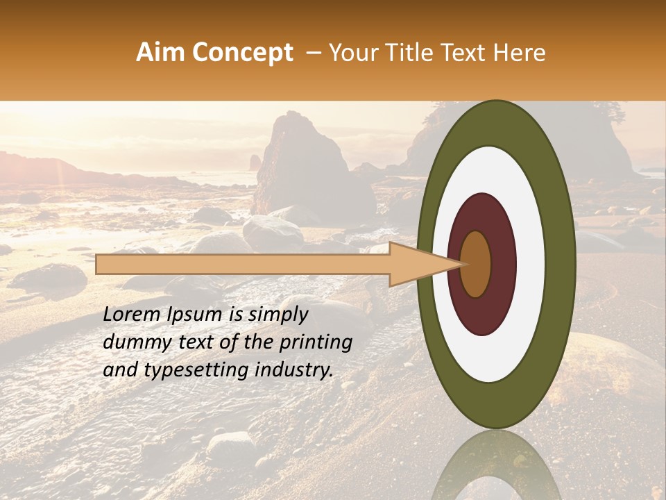 Stones On The Seashore PowerPoint Template