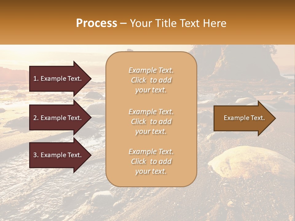 Stones On The Seashore PowerPoint Template