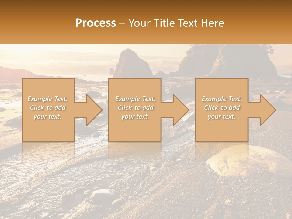 Stones On The Seashore PowerPoint Template