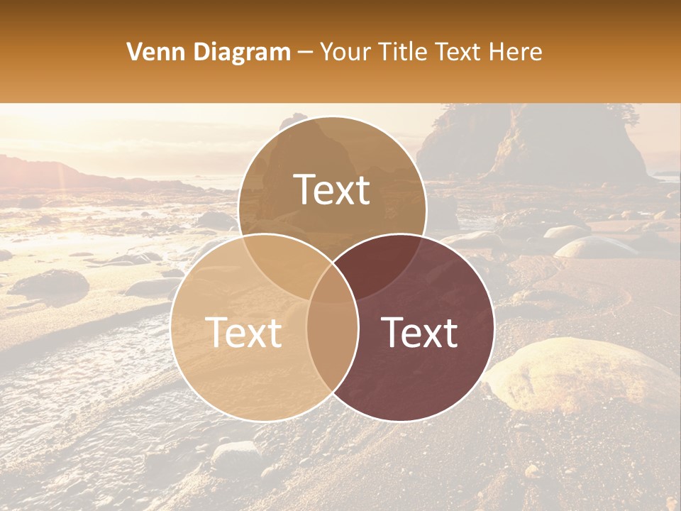 Stones On The Seashore PowerPoint Template